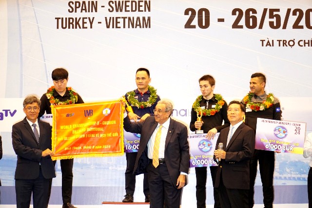 Giải Vô địch thế giới Billard carom 3 băng 2024 sẽ diễn ra tại Bình Thuận